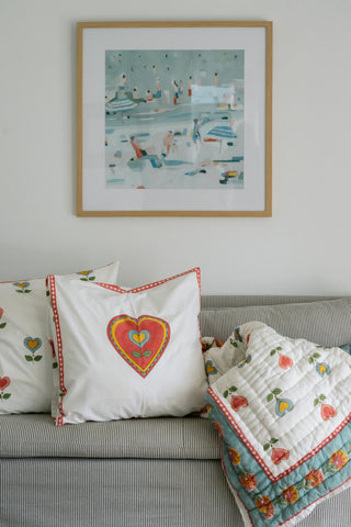 Big Happy Heart Pillow Slips
