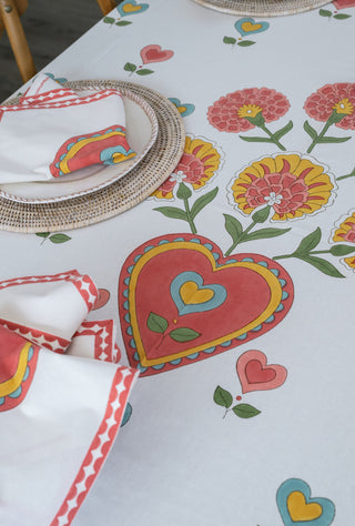 Big Happy Heart Tablecloth