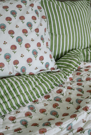 Happy Poppy Pillow Case Pair