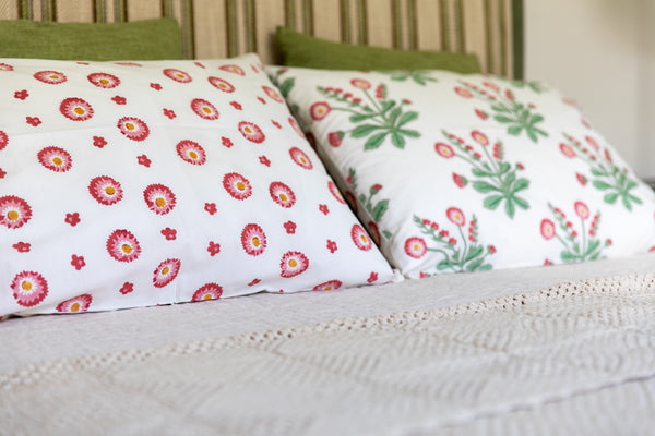 Seaweed Flower Pillow Slips