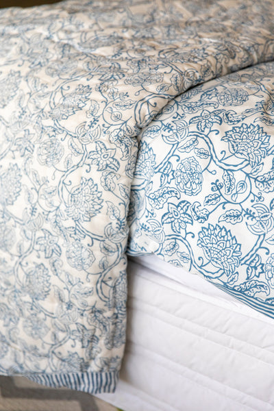 Batik Flower Duvet Cover