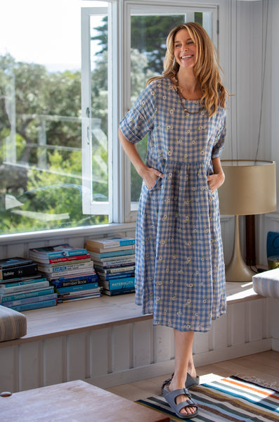 Lee Gingham Flowers Dress