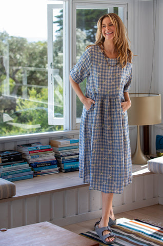 Lee Gingham Flowers Dress