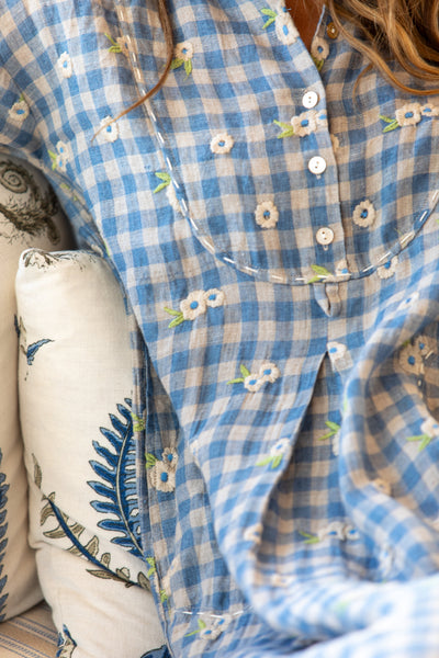 Lee Gingham Shirtdress Maxi