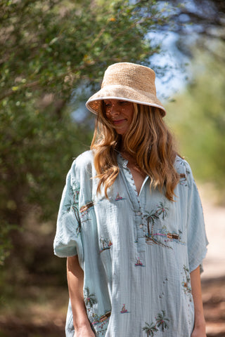 Yas Palms Caftan with Belt - SALE