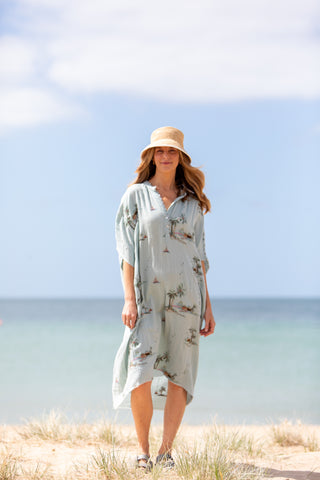 Yas Palms Caftan with Belt