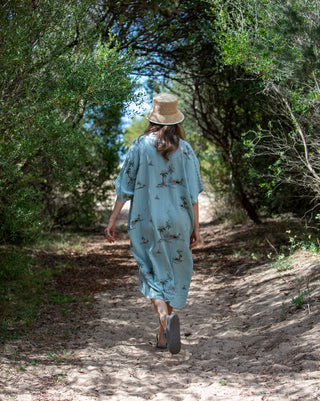 Yas Palms Caftan with Belt - SALE