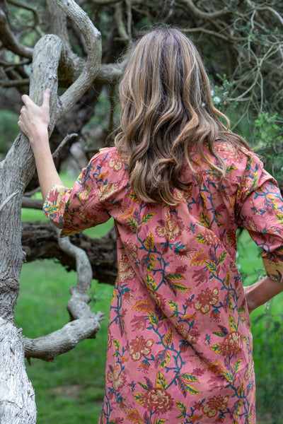 Charleston Floral Shirtdress Midi