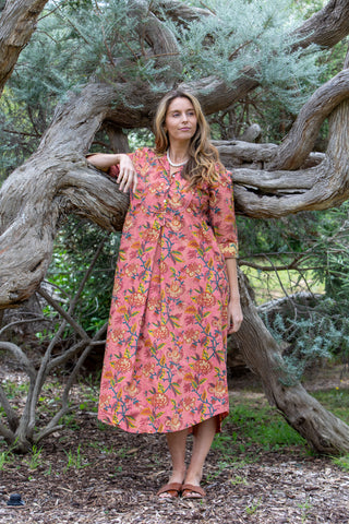 Charleston Floral Shirtdress Maxi
