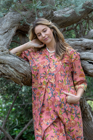 Charleston Floral Shirtdress Maxi - SALE