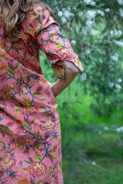 Charleston Floral Shirtdress Maxi