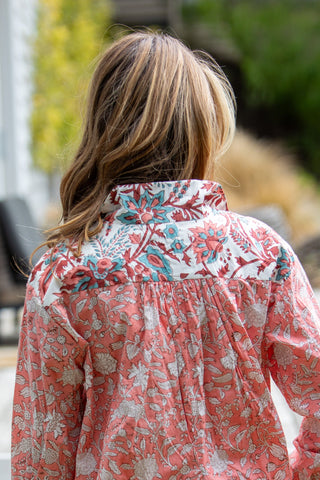 Bella Floral Shirtdress Midi - SALE