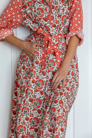 Folk Love Maxi Dress with Belt - SALE