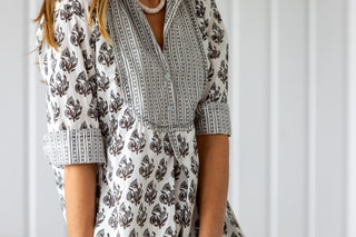 Flower Bunch Shirtdress Midi - SALE