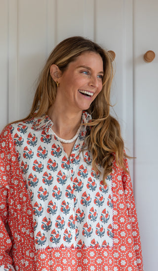 Window Pane Shirtdress - SALE