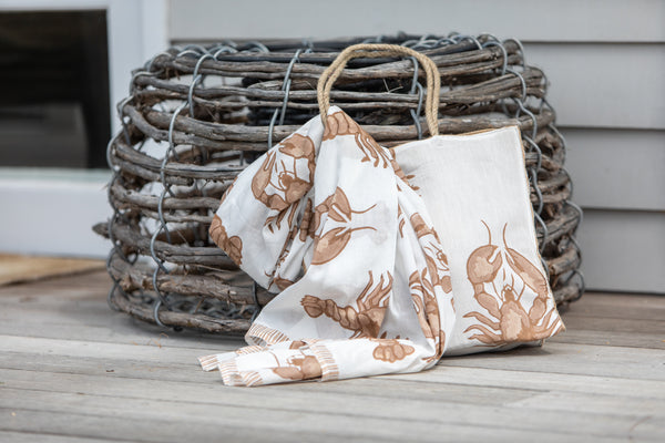Big Lobster Jute Bag - SAMPLE SALE