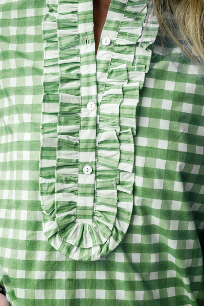 Harry Gingham Ruffle Dress