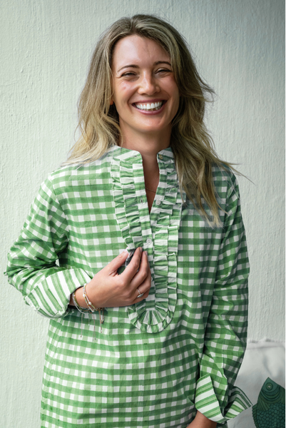 Harry Gingham Ruffle Dress