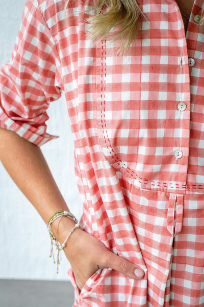 Harry Gingham Shirtdress - Midi
