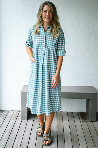 Harry Gingham Shirtdress - Midi