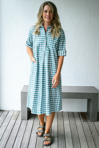 Harry Gingham Shirtdress - Midi