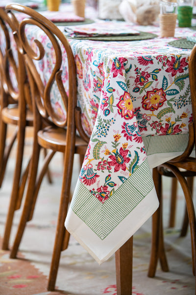 Castaway Floral Tablecloth 8 Seater