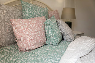 Trellis Flowers Euro Pillow Set - SALE