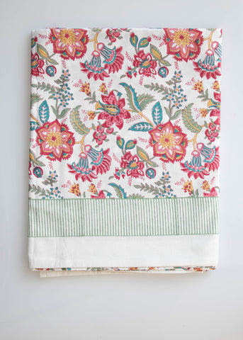 CASTAWAY FLORAL TABLECLOTH 12 SEATER