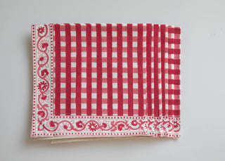 Harry Check Napkin Set - SALE