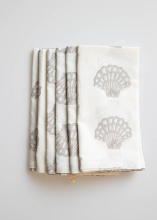 Fan Shell Napkin Set 6 - SALE